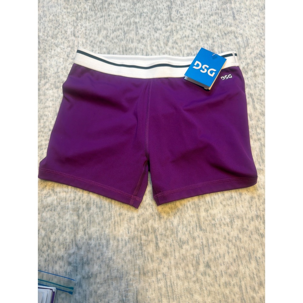 DSG Kids Purple Momentum Mid Rise Athletic Shorts Size L 14‎